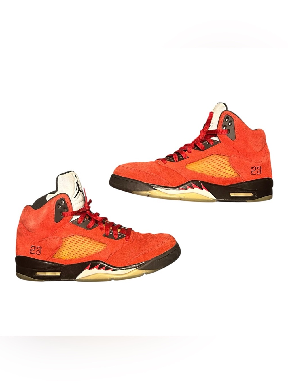 Nike Air Jordan 5 Retro Raging Bull Red Mens Size 12 Casual Shoes Sneakers - Picture 1 of 5